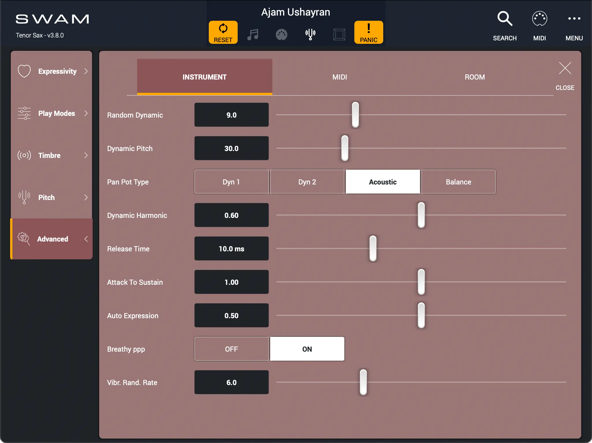 Advanced - Instruments